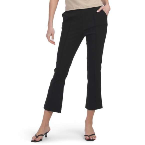 RACHEL ZOE Black Seam Front Kick Flare Pants - Picture 1 of 2